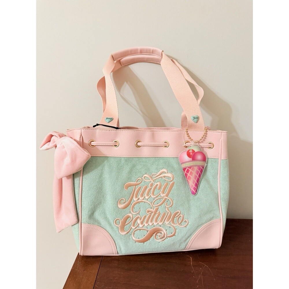 Juicy Couture Juicy Sugar Rush Frost Green/Pink Daydreamer Tote Bag Icecream